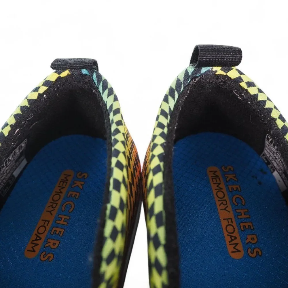 Skechers Poppy Psychedelic Steps Slip-on Sneakers Multicolor 155091 Women's 7‎